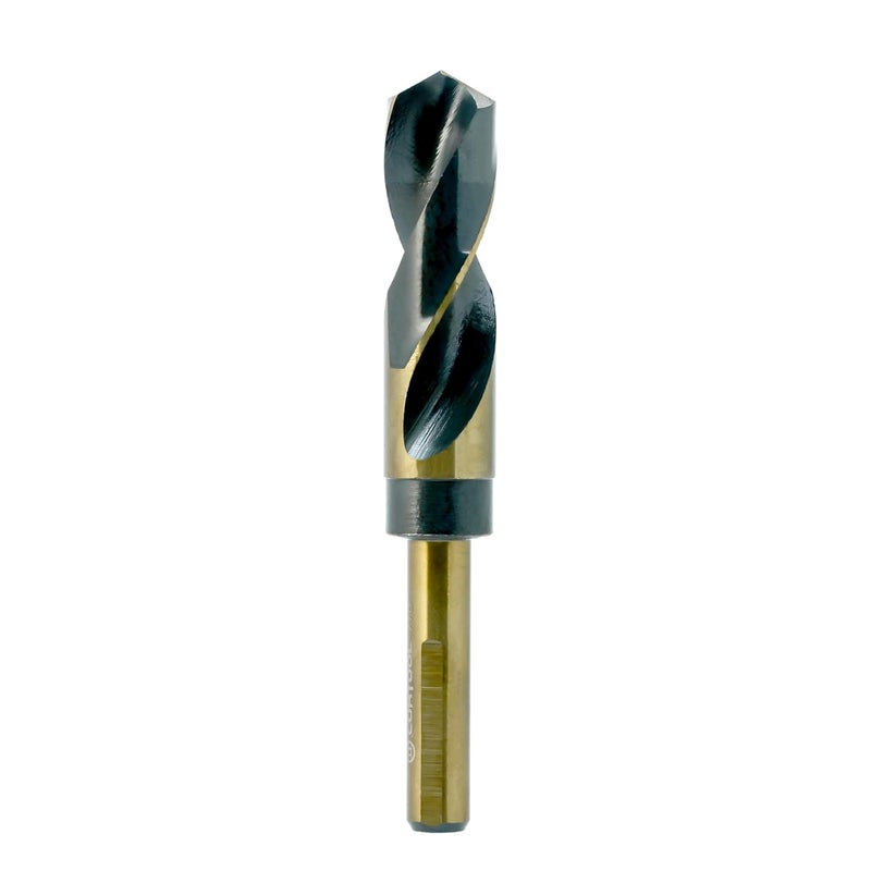 Cortool 7/8 Inch Drill Bit | Reduced Shank High Speed Steel | 7/8 Drill Bit for Metal and Steel | HSS M2 Black & Gold Drill Bits with 1/2" Shank - Image 2